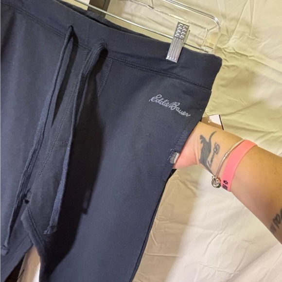 Small - Navy Eddie Bauer Jogger Sweatpants - New - Picture 3 of 6